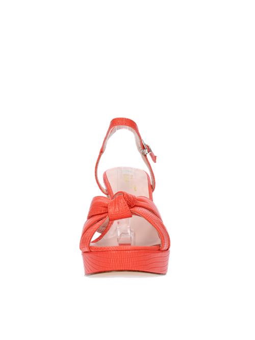 Tejus print leather sandals model 3239 ANNA F. | 3239ARANCIO